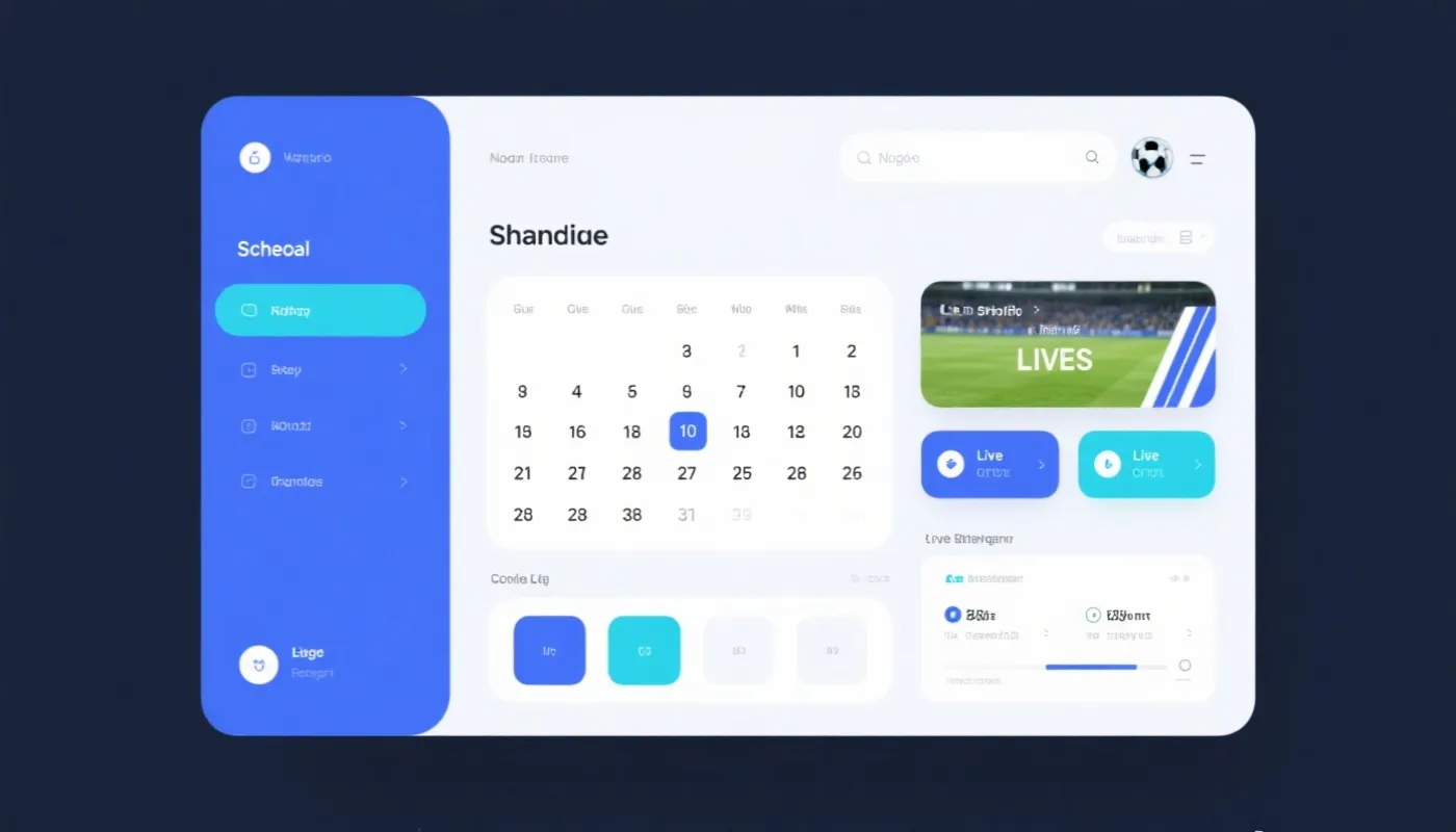 功能示意：赛程与比分模块化展示